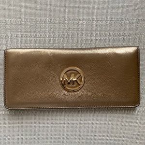 Michael Kors Gold Wallet/Wristlet